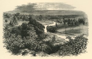 The Wye, a Goodrich kastélyból, 1890. alkotó: Unbekannt