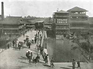 Teyebis Bridge, Kosaka, Japán, 1895. alkotó: Unbekannt