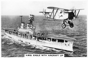 A HMS Eagle és a Fairey Flycatcher repülőgép-hordozó, 1937 alkotó: Unbekannt