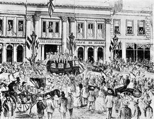 Az első angol krikettcsapat érkezése Ausztráliába, 1861 1912 alkotó: Unbekannt