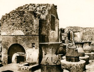 A pékség és malom, Pompeii, Olaszország, 1900-as évek alkotó: Unbekannt