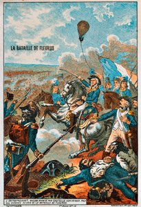 Az Entreprenant léggömb, amelyet Coutelle repült a fleurusi csatában, 1794 1890-es évek alkotó: Unbekannt