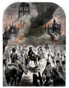 A Szent Pál-székesegyház leégése a londoni nagy tűzvész idején, 1902 alkotó: Unbekannt