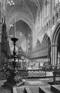 A kórus, Chester Cathedral, Cheshire, 1924-1926 alkotó: Unbekannt