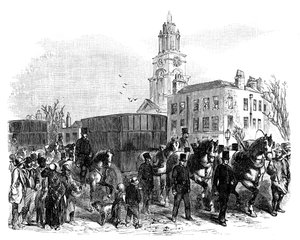 Az ausztrál arany szállítása a kelet-indiai dokkokból a londoni Bank of Englandhez, 1888 alkotó: Unbekannt