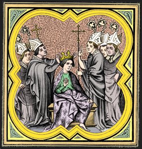Nagy Károly koronázása 712-814, 14. század 1849 alkotó: Unbekannt