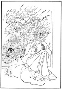 Kose no Hirotaka halála, 1886 alkotó: Unbekannt