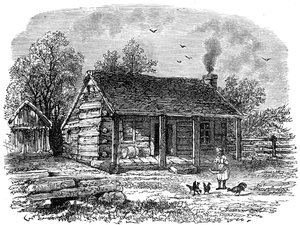 Abraham Lincoln korai otthona, Gentryville, Indiana, 19. század alkotó: Unbekannt