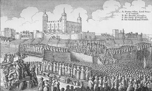 Strafford grófjának kivégzése a Tower Hillen, Londonban, 1641. május 12-én 1903. alkotó: Unbekannt
