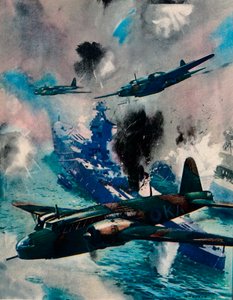 A háború első brit légi agresszív akciója, a Kiel elleni rajtaütés, 1940 alkotó: Unbekannt