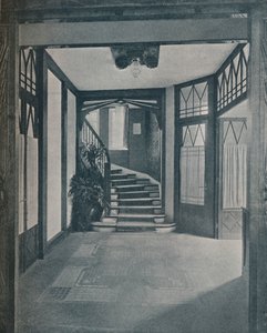 A Behrens House padlója és lépcsőháza, Peter Behrens terve, 1901 alkotó: Unbekannt