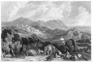 Nahan erődje Oude uralmában, Indiában, 1860 körül alkotó: Unbekannt