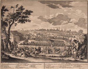II. Augustus szabad választása a Varsó melletti wolában 1697-ben, 1700 alkotó: Unbekannt