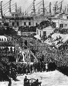 Hetherington és Brace felakasztása, San Francisco, 1856. július 29., 1954 alkotó: Unbekannt