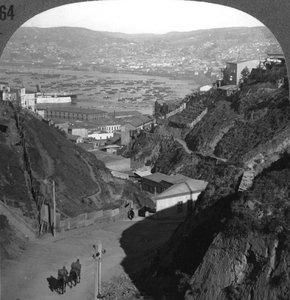Valparaiso kikötője és városa, Chile, 1900-as évek alkotó: Unbekannt