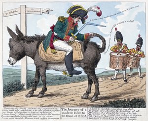 Egy modern hős utazása Elba szigetére, 1814 alkotó: Unbekannt