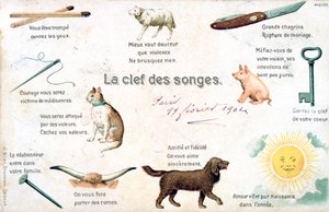 Az álmok kulcsa, francia képeslap, c1900 alkotó: Unbekannt