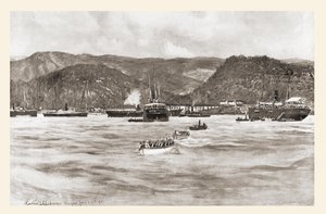 Az Ötödik Hadtest partraszállása William R. Shafter tábornok vezetésével a kubai Daiquiríban június 22-24. alkotó: Unbekannt