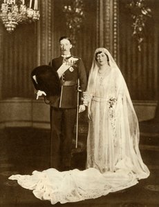 Mary hercegnő és Lascelles vikomt házassága 1922. február 28-án, 1935. alkotó: Unbekannt