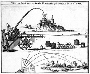A városba való bombaöntés módszere és mérlege, 1748 alkotó: Unbekannt
