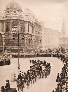 Georges király megindító egyszerűsége az utolsó londoni útján, 1936-ban alkotó: Unbekannt