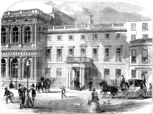 A hadügyminisztérium új irodája, Buckingham House, Pall Mall, London, 1855 alkotó: Unbekannt