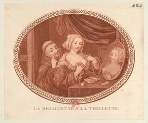 Az apáca a WC-nél, 1770-1780-as évek. alkotó: Unbekannt