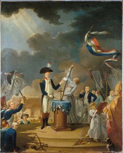 La Fayette esküje a Szövetség fesztiválján, 1790. július 14-én, 1791. alkotó: Unbekannt