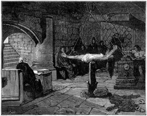 A rendkívüli kérdés, a kínzás extrém formája, 1882-1884 alkotó: Unbekannt