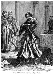 János király dühe 1167-1216 a Magna Carta aláírása után c1215 alkotó: Unbekannt