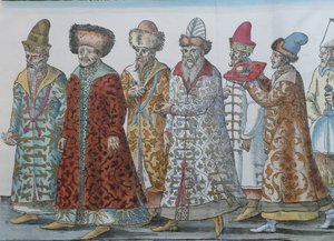 Moszkva uralkodói. III. Iván nagyherceg, III. Vaszilij Ivanovics, IV. Rettegett Iván és ambájuk alkotó: Unbekannt