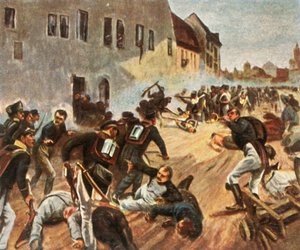 A Grimma-kapu megrohanása, 1813. október 19., 1936. alkotó: Unbekannt