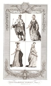 Az akkori királyi család Alexander Hogg 1795. május 9-én publikálta alkotó: Unbekannt
