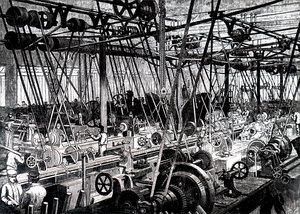 A Robert Stephenson and Company szerszám- és esztergaműhelye. alkotó: Unbekannt
