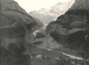 A völgy, Grindenwald, Svájc, 1895. alkotó: Unbekannt