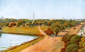 A kilátás Chowringhee-ből, Calcutta, India, 20. század elején alkotó: Unbekannt
