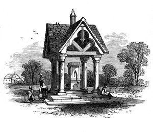 A kút az Ockley Greenen, Surrey, 19. század alkotó: Unbekannt