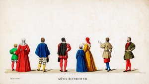 Színházi jelmeztervek Shakespeare VIII. Henrik drámájához, 19. század alkotó: Unbekannt