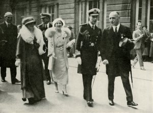 Őfelségeik Edinburgh-ban V. György király jubileumi ünnepségei alatt 1935-ben, 1937-ben. alkotó: Unbekannt