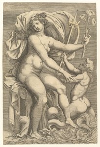 Thetis Tritonnal ülve, 16. század. alkotó: Unbekannt