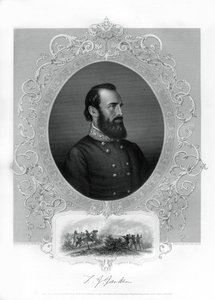 Thomas Jonathan Stonewall Jackson, a konföderációs tábornok az amerikai polgárháború alatt, 1862-1867 alkotó: Unbekannt