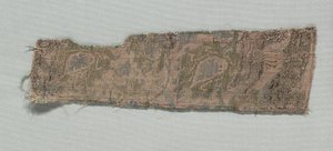 Három olasz gótikus selyemtöredék, 1350-1399. alkotó: Unbekannt