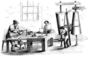 Cserépedény dobása, c1860 alkotó: Unbekannt