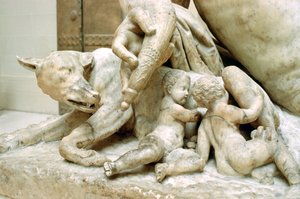 Tiberinus, a Tiberis folyó római istene, Kr.u. 1. század alkotó: Unbekannt