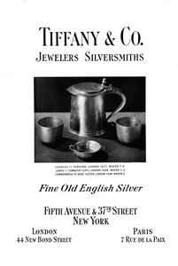 Tiffany & Co. hirdetése, 1937 alkotó: Unbekannt