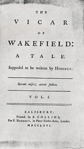 A Wakefield helytartója címoldala, 1766 alkotó: Unbekannt