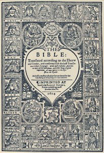 A Genfi Biblia címlapja, 1614, 1947 alkotó: Unbekannt
