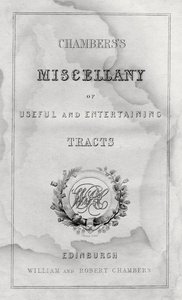 A Chamberss Miscellany of Hasznos és Szórakoztató Trakciók címlapja alkotó: Unbekannt
