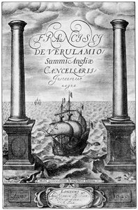 Francis Bacon Institutio Magna címlapja, 1620 1893 alkotó: Unbekannt