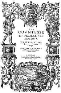 Sir Philip Sidney The Countess of Pembrokes Arcadia címlapja, harmadik kiadás, 1598 1893 alkotó: Unbekannt